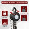 Hand Chain Hoist, 2200 lbs 1 Ton Heavy Duty Chain Hoist 10ft Chain Fall Chain Lift with 2 Chain Hooks for Lifting Good in Transport & Workshop